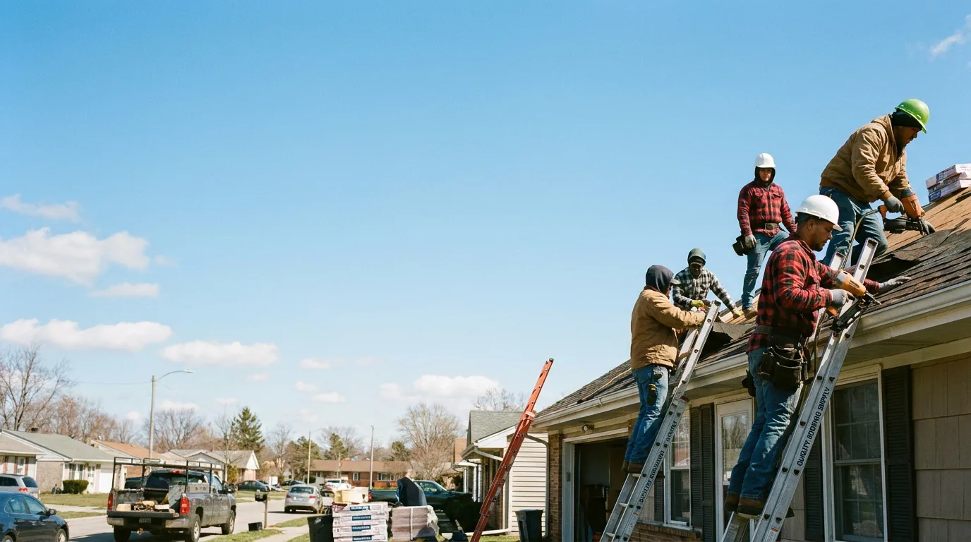 Roofing in Gwynneville, IN near me